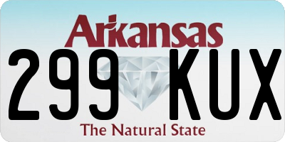 AR license plate 299KUX