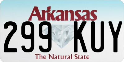 AR license plate 299KUY