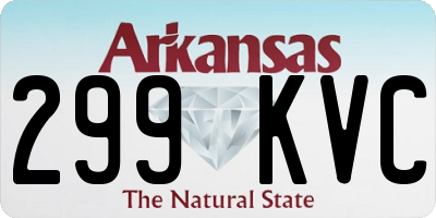 AR license plate 299KVC