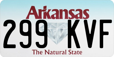AR license plate 299KVF