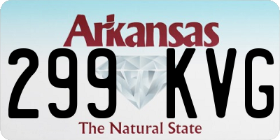 AR license plate 299KVG