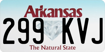 AR license plate 299KVJ