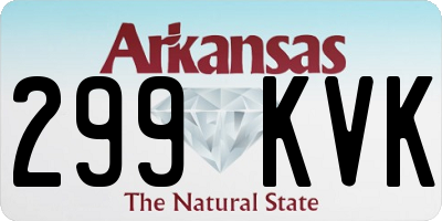 AR license plate 299KVK
