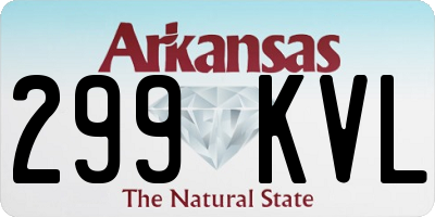 AR license plate 299KVL