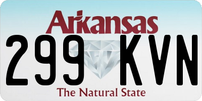 AR license plate 299KVN