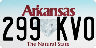 AR license plate 299KVO