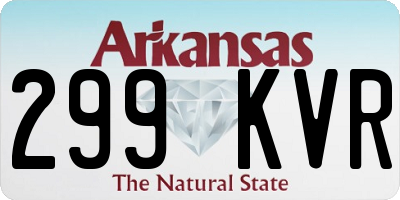 AR license plate 299KVR