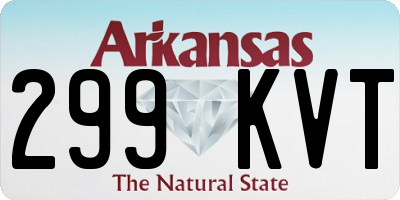 AR license plate 299KVT