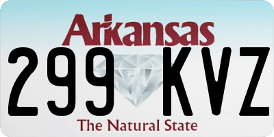 AR license plate 299KVZ