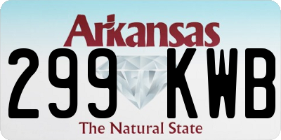AR license plate 299KWB