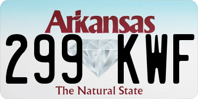 AR license plate 299KWF