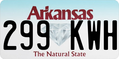 AR license plate 299KWH