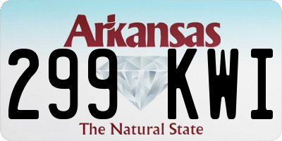 AR license plate 299KWI