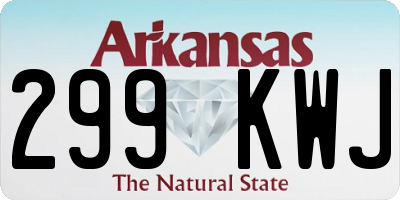 AR license plate 299KWJ