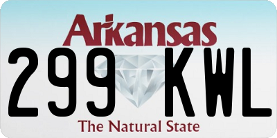 AR license plate 299KWL