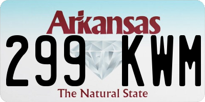 AR license plate 299KWM