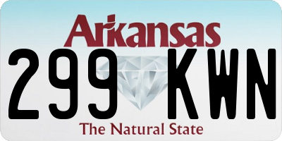 AR license plate 299KWN