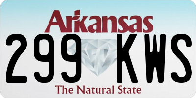 AR license plate 299KWS