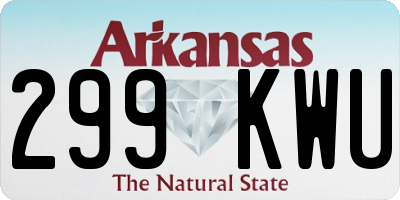 AR license plate 299KWU