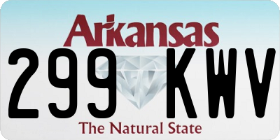 AR license plate 299KWV