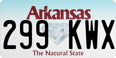 AR license plate 299KWX