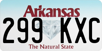 AR license plate 299KXC