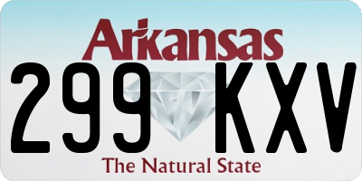AR license plate 299KXV