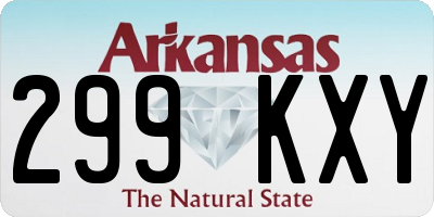 AR license plate 299KXY