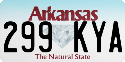 AR license plate 299KYA