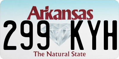 AR license plate 299KYH