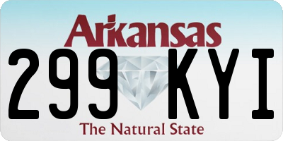 AR license plate 299KYI