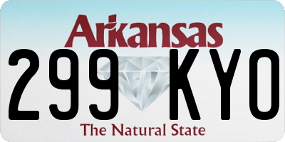 AR license plate 299KYO