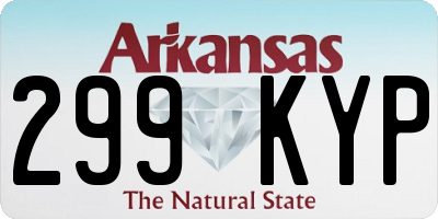 AR license plate 299KYP