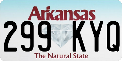 AR license plate 299KYQ
