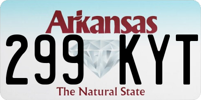 AR license plate 299KYT