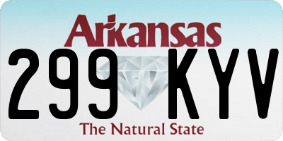 AR license plate 299KYV