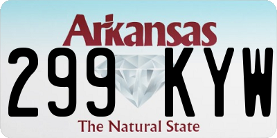 AR license plate 299KYW