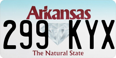AR license plate 299KYX