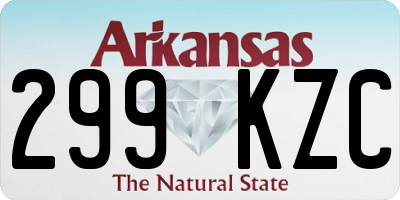 AR license plate 299KZC