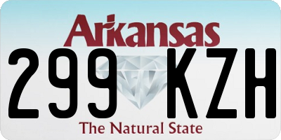 AR license plate 299KZH