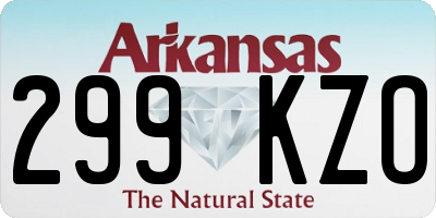AR license plate 299KZO