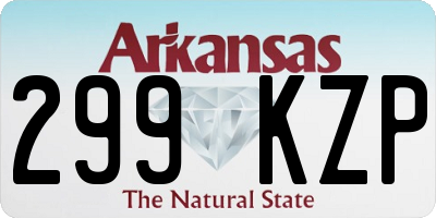 AR license plate 299KZP
