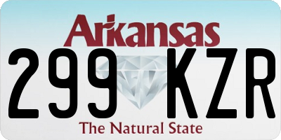 AR license plate 299KZR