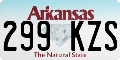 AR license plate 299KZS