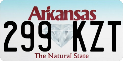 AR license plate 299KZT