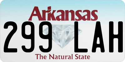 AR license plate 299LAH