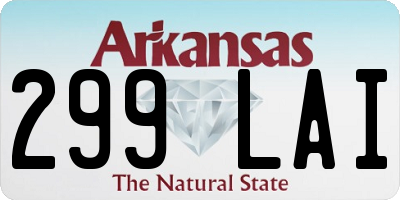 AR license plate 299LAI