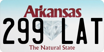 AR license plate 299LAT