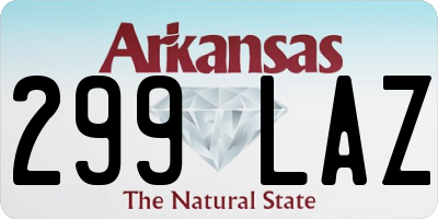 AR license plate 299LAZ