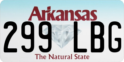 AR license plate 299LBG